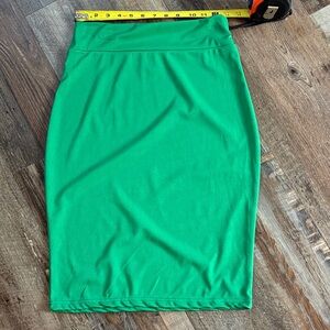 Vibrant Green Pencil Skirt for Women